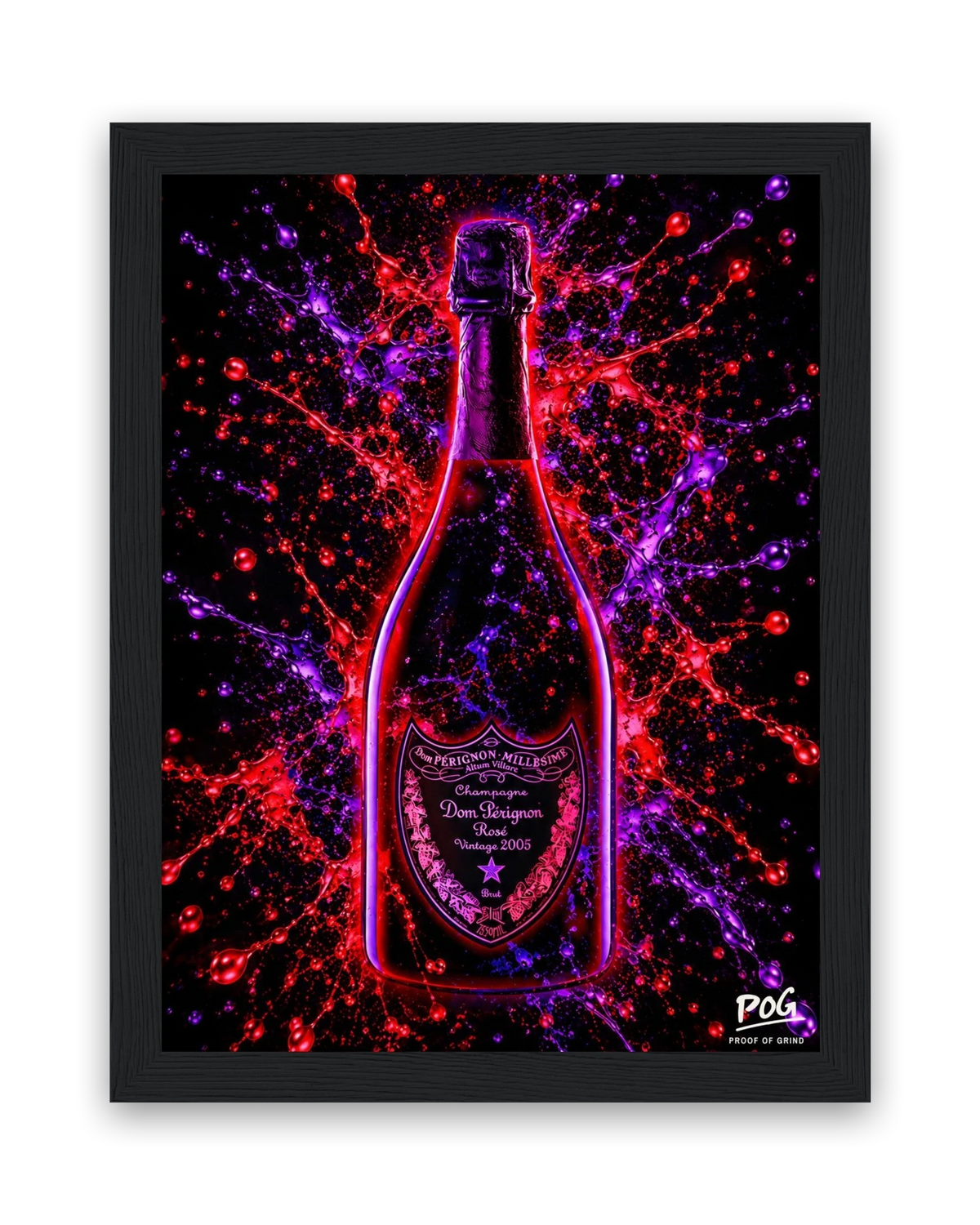 Vier de winst – 15×20 cm – Zwart