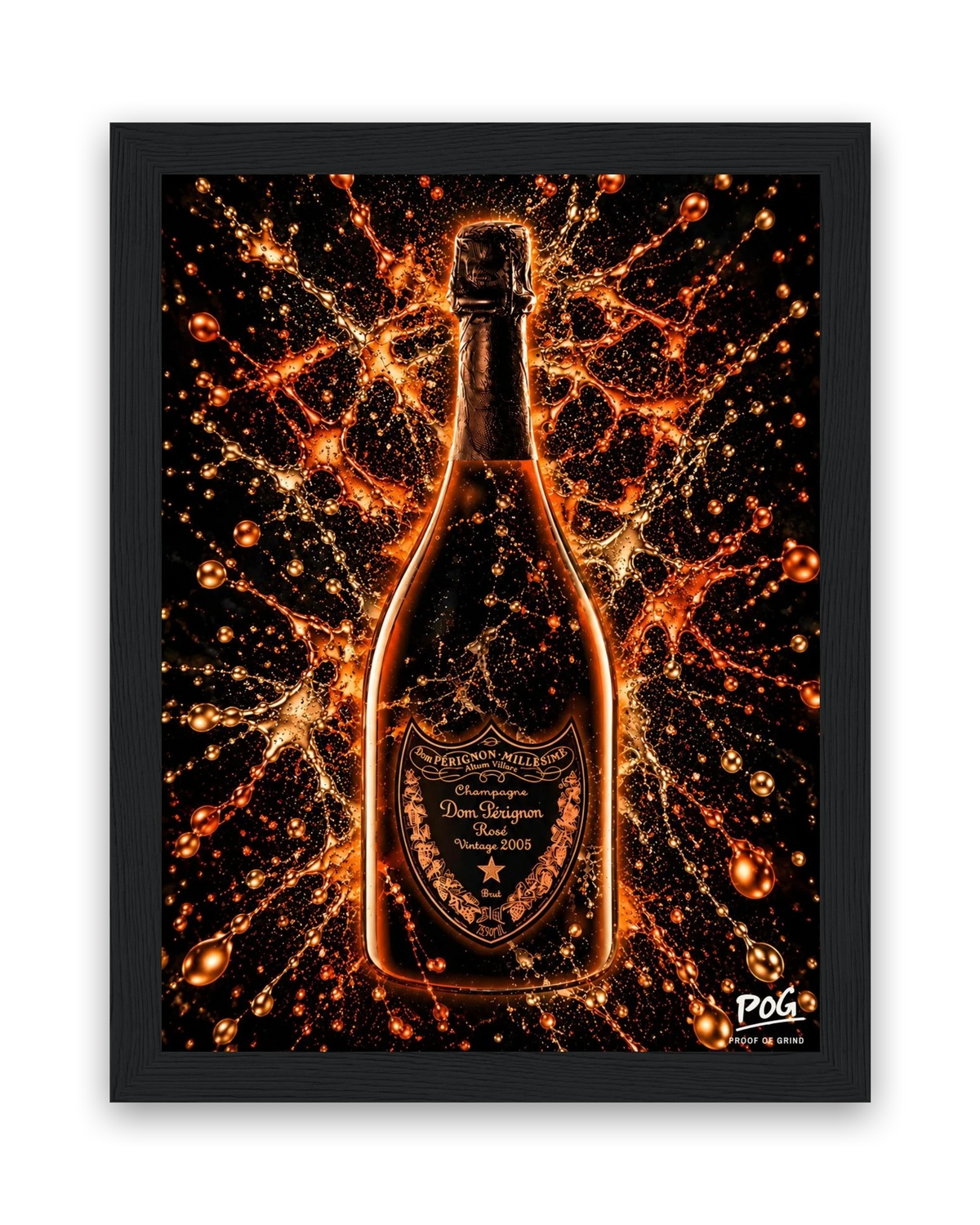 Vier de winst – 15×20 cm – Zwart