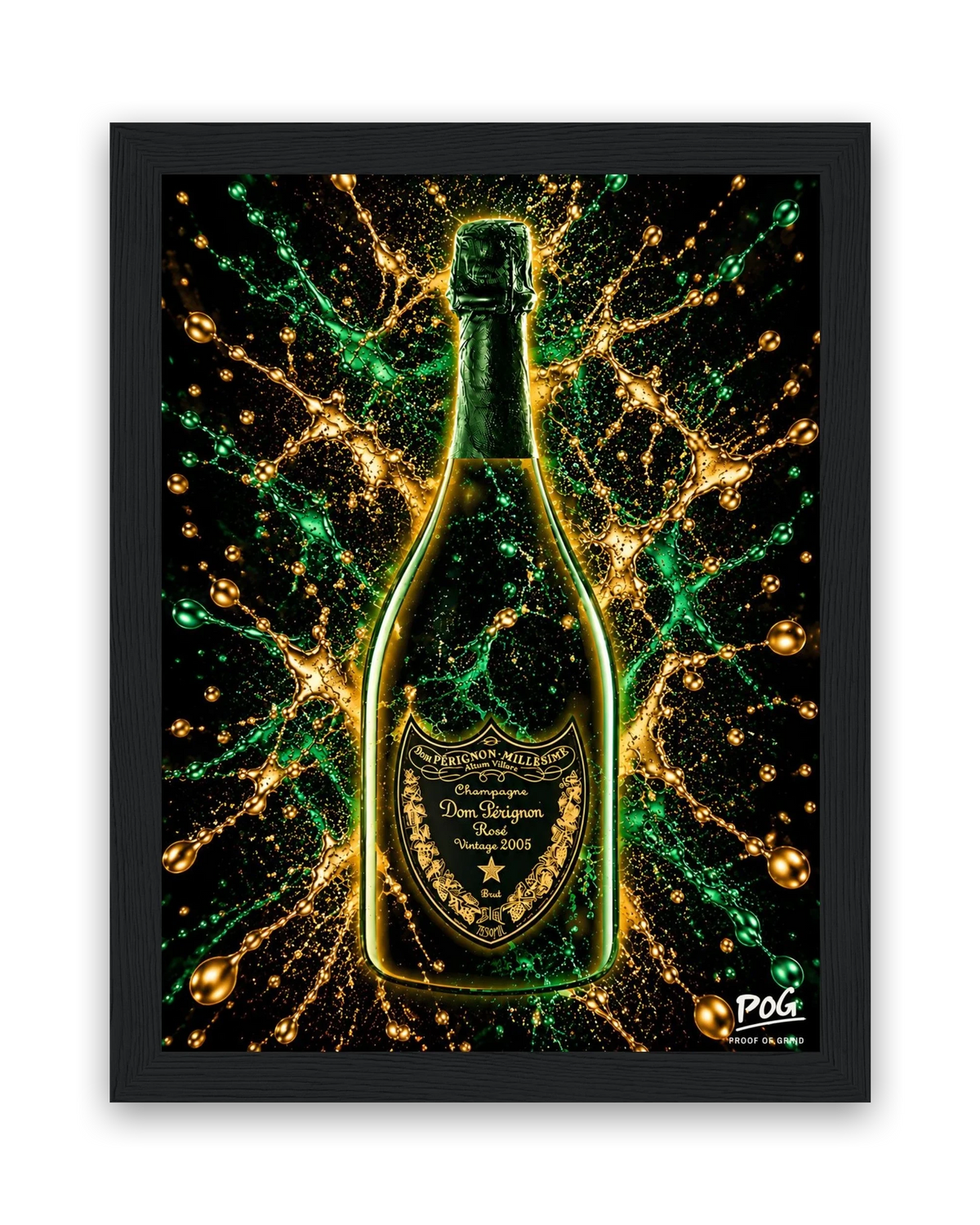 Vier de winst – 15×20 cm – Zwart