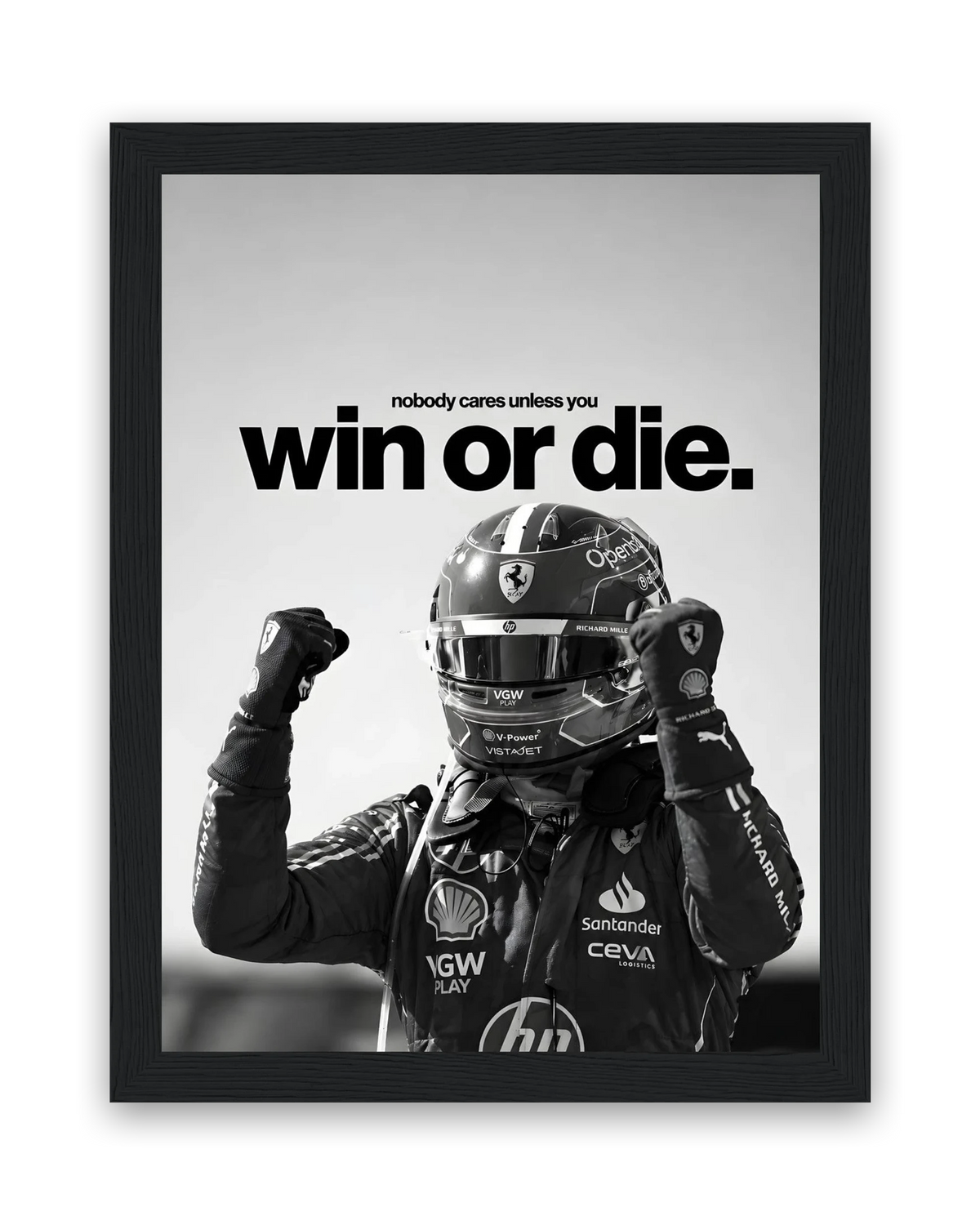 Win Or Die – 15×20 cm – Zwart