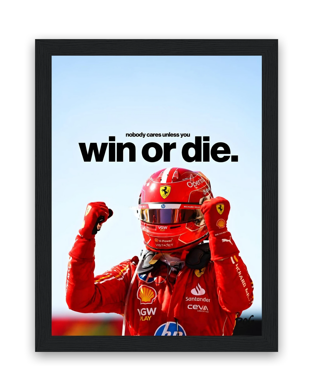 Win Or Die – 15×20 cm – Zwart