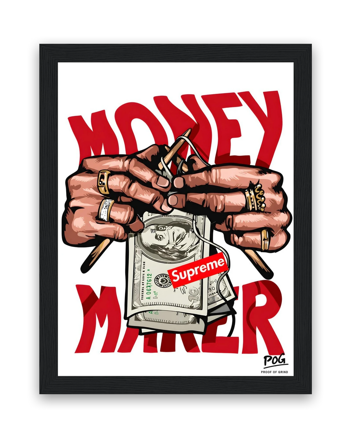 Money Maker – 15×20 cm – Zwart