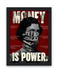 Money Is Power – 15×20 cm – Zwart