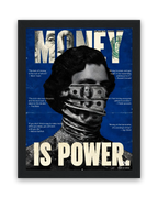 Money Is Power – 15×20 cm – Zwart