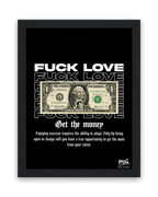 Fuck Love – 15×20 cm – Zwart