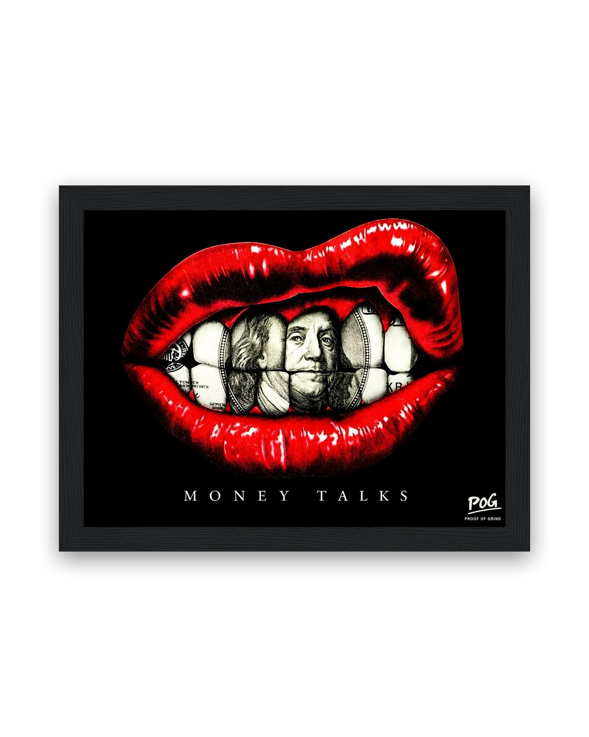Money Talks – 15×20 cm – Zwart