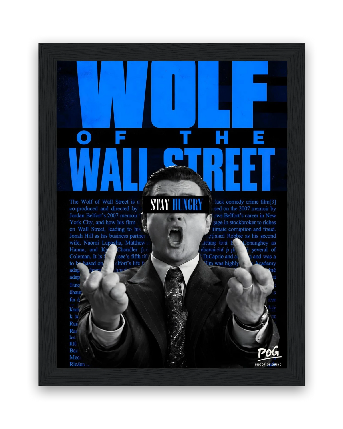 Altijd meer willen – 15×20 cm – Zwart