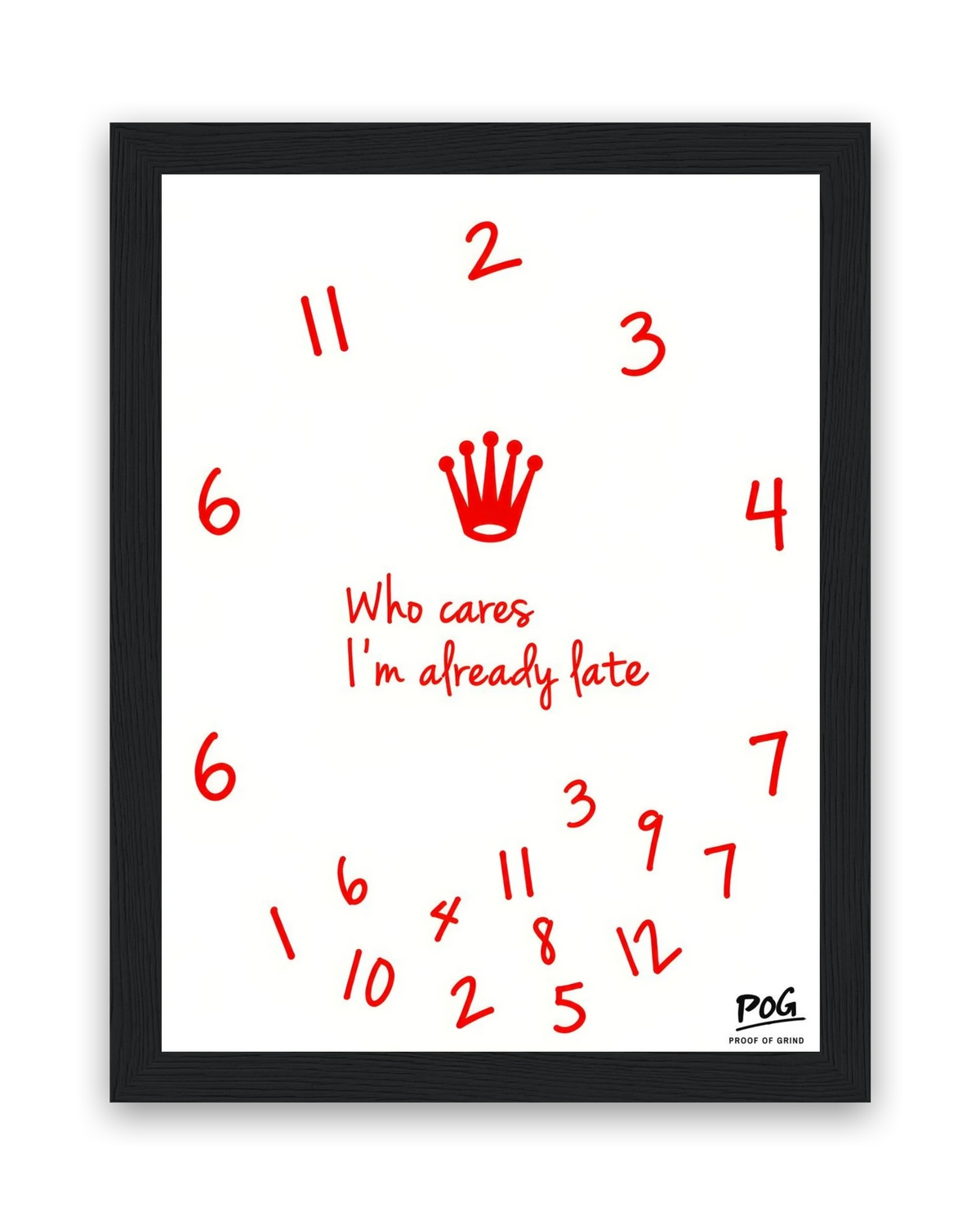 Who Cares – 15×20 cm – Zwart