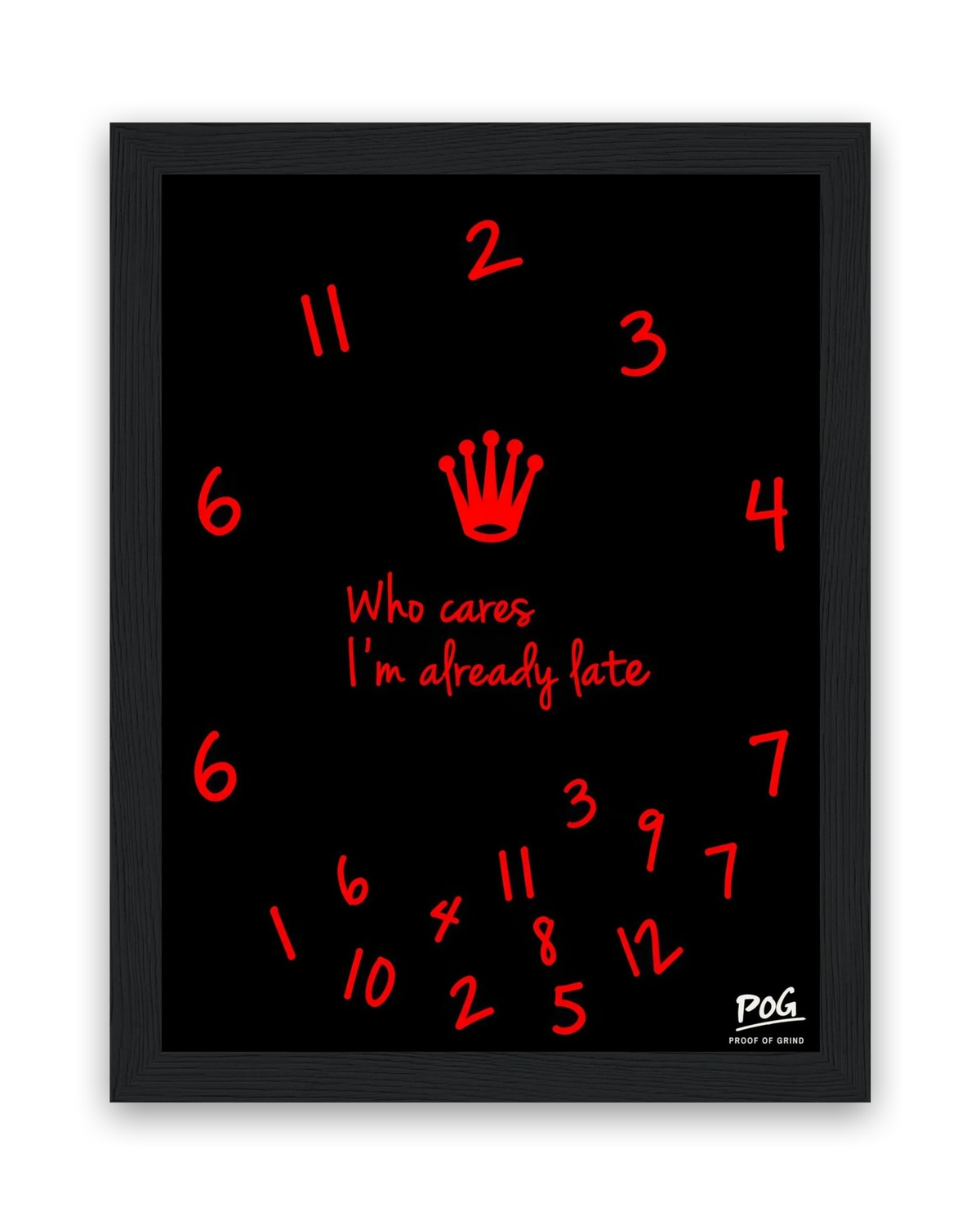 Who Cares – 15×20 cm – Zwart