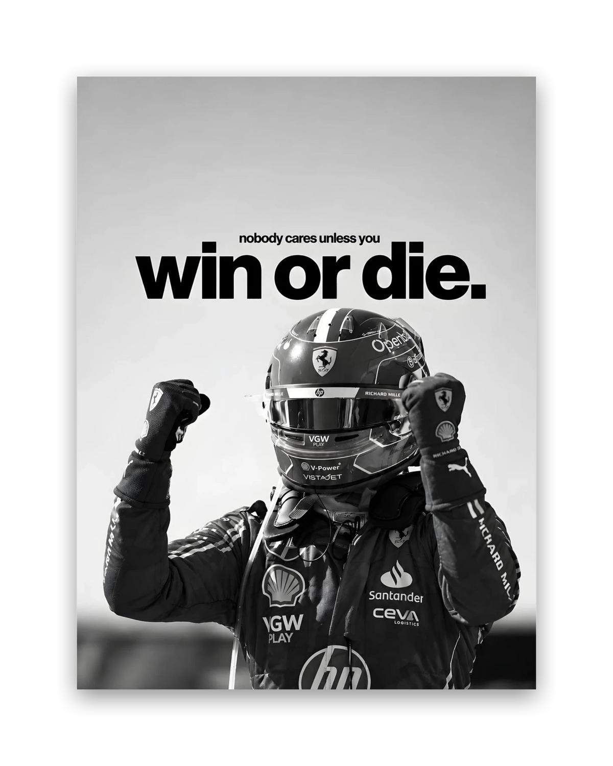 Win Or Die – 30×40 cm – Zonder lijst