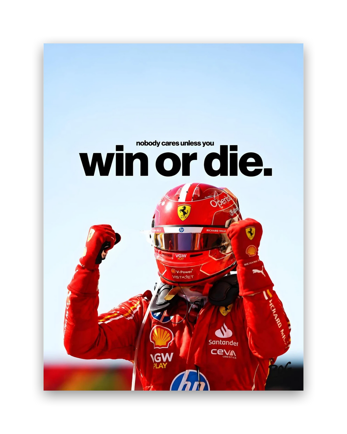 Win Or Die – 30×40 cm – Zonder lijst