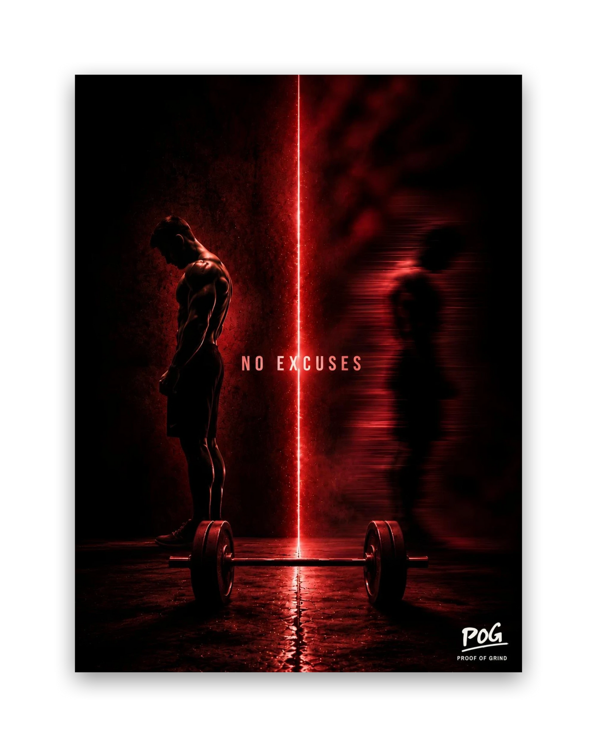 No Excuses – 30×40 cm – Zonder lijst