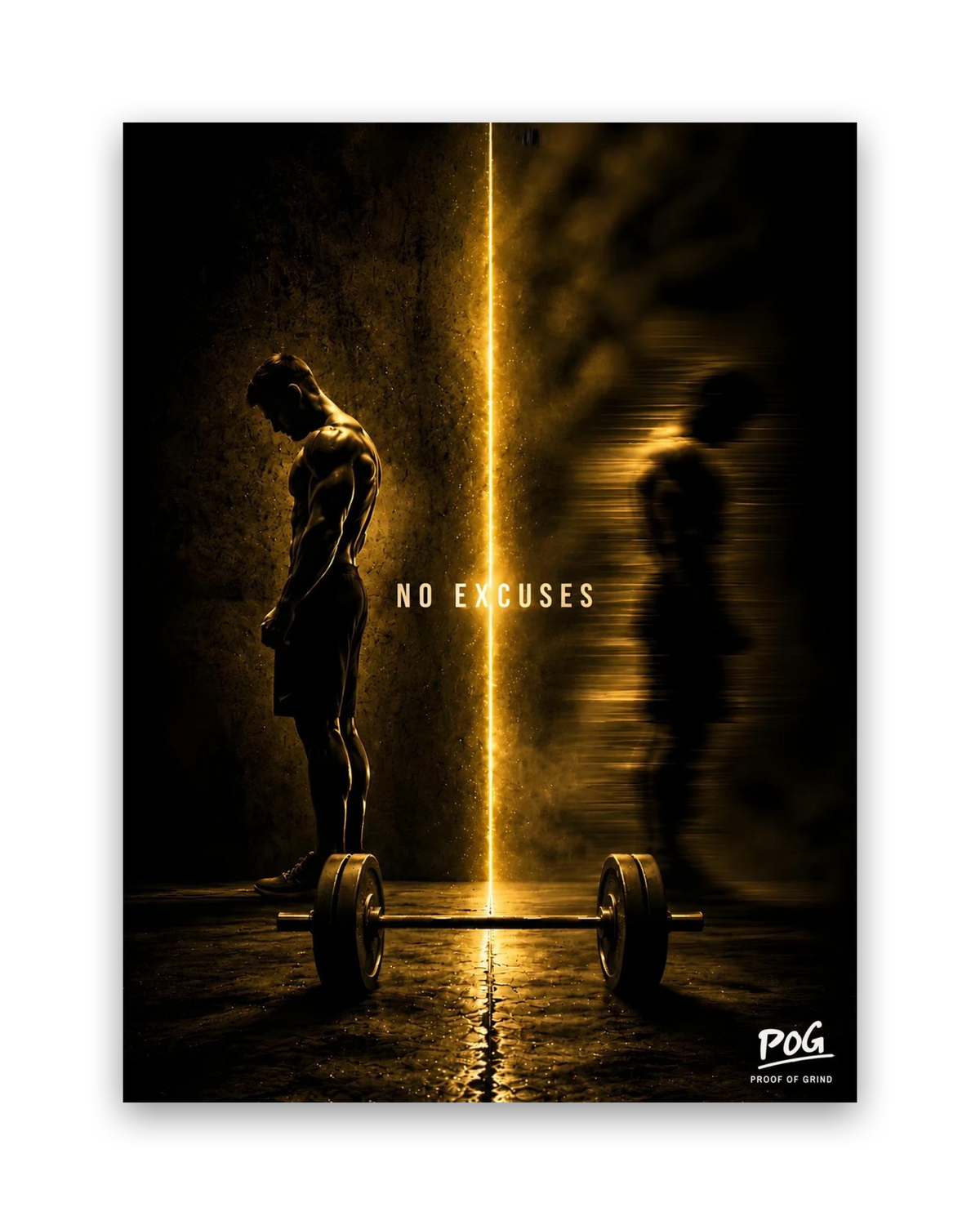 No Excuses – 30×40 cm – Zonder lijst