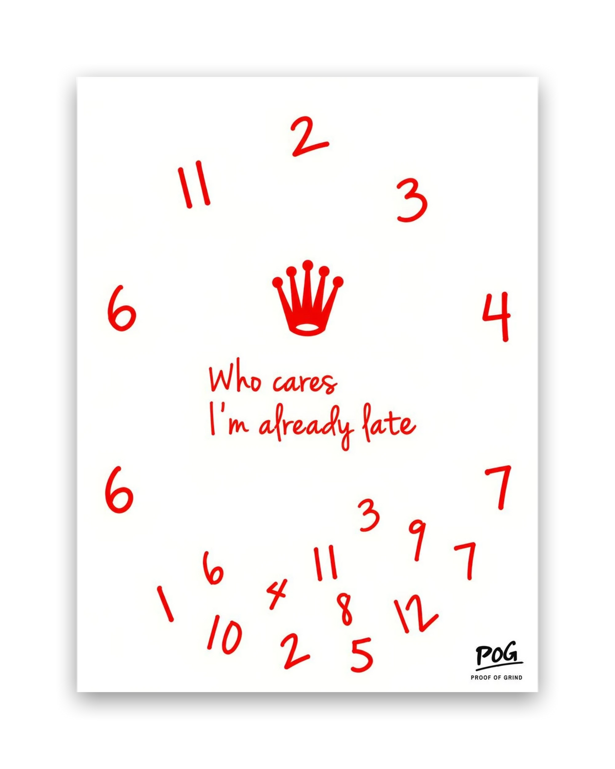 Who Cares – 30×40 cm – Zonder lijst