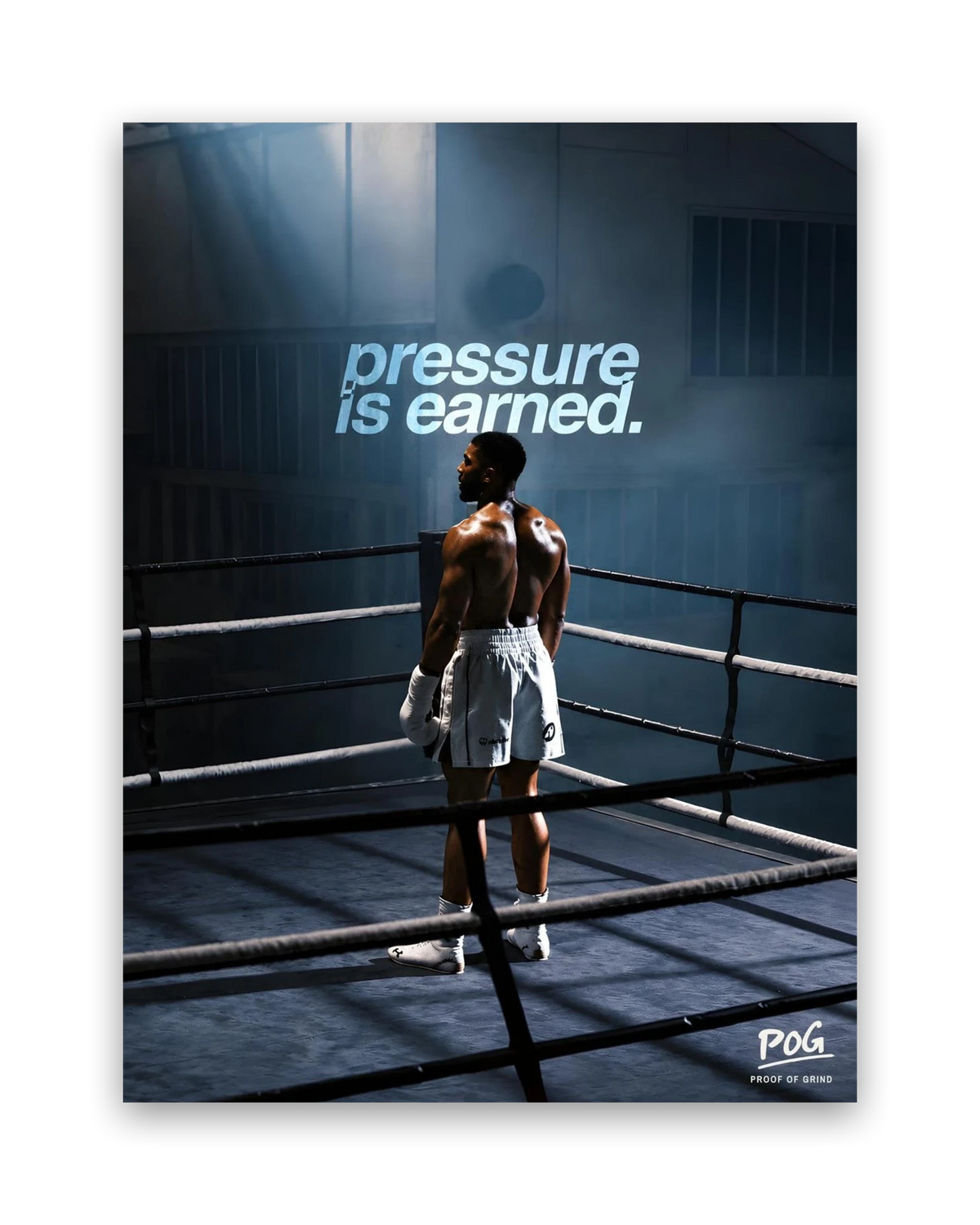 Pressure Is Earned – 30×40 cm – Zonder lijst