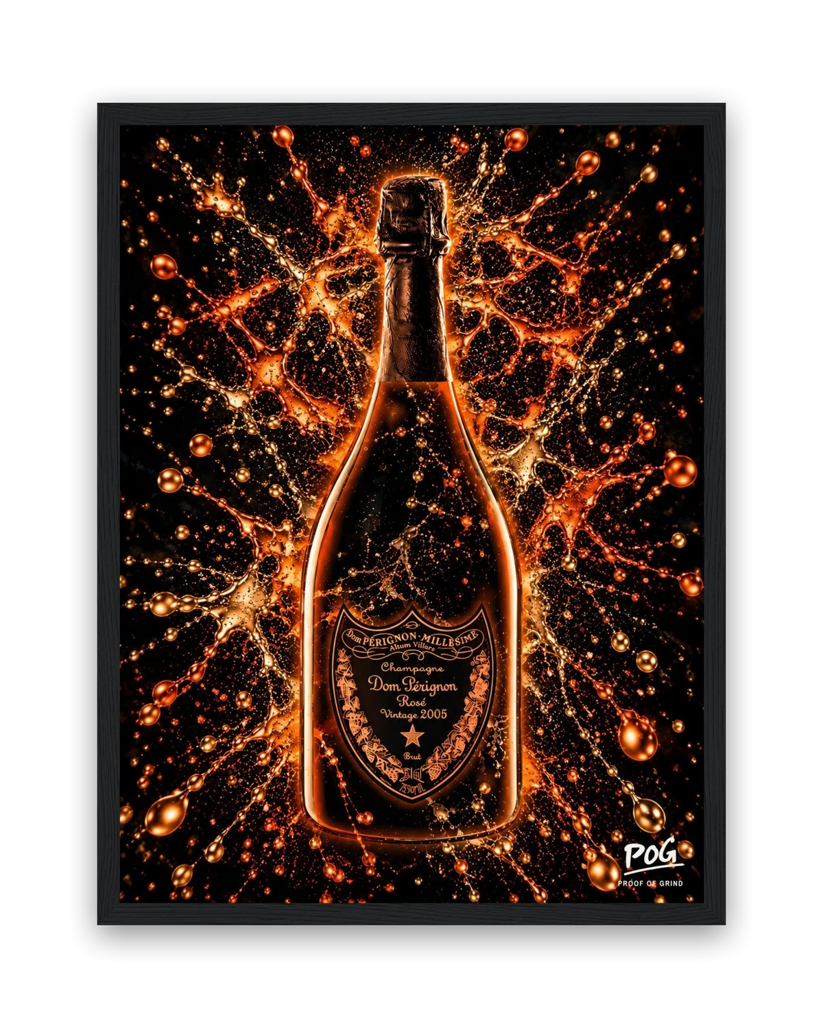 Vier de winst – 30×40 cm – Zwart
