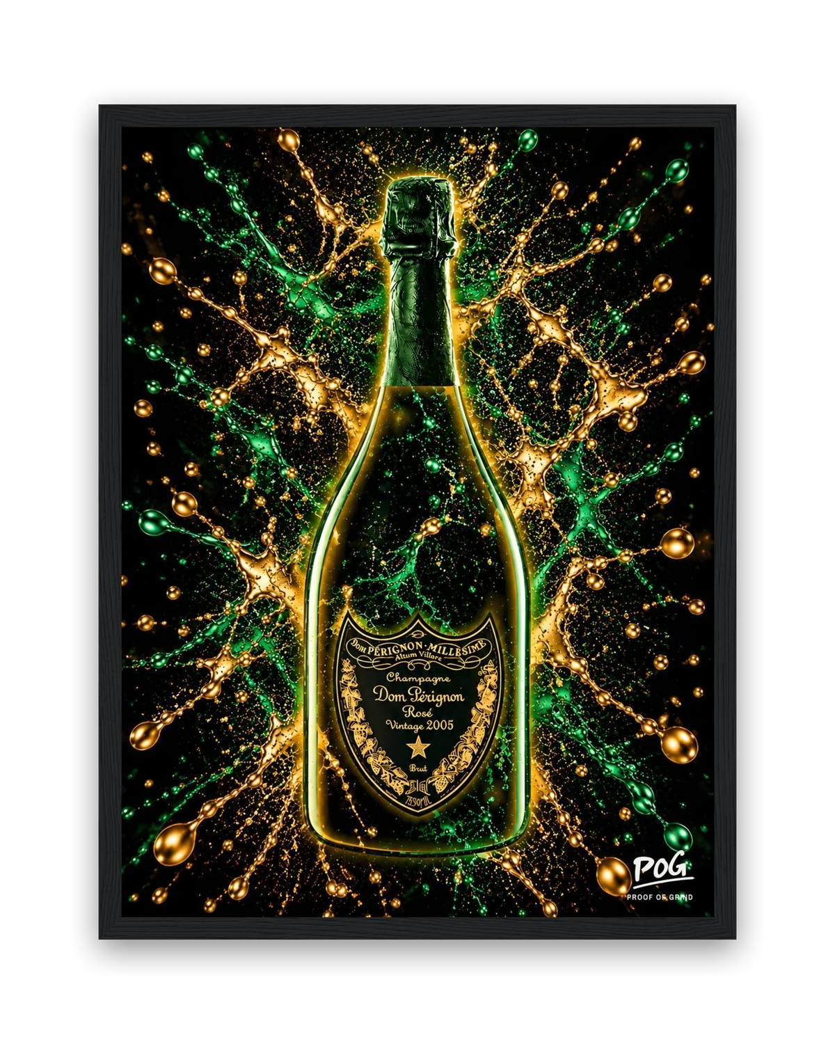Vier de winst – 30×40 cm – Zwart