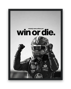 Win Or Die – 30×40 cm – Zwart