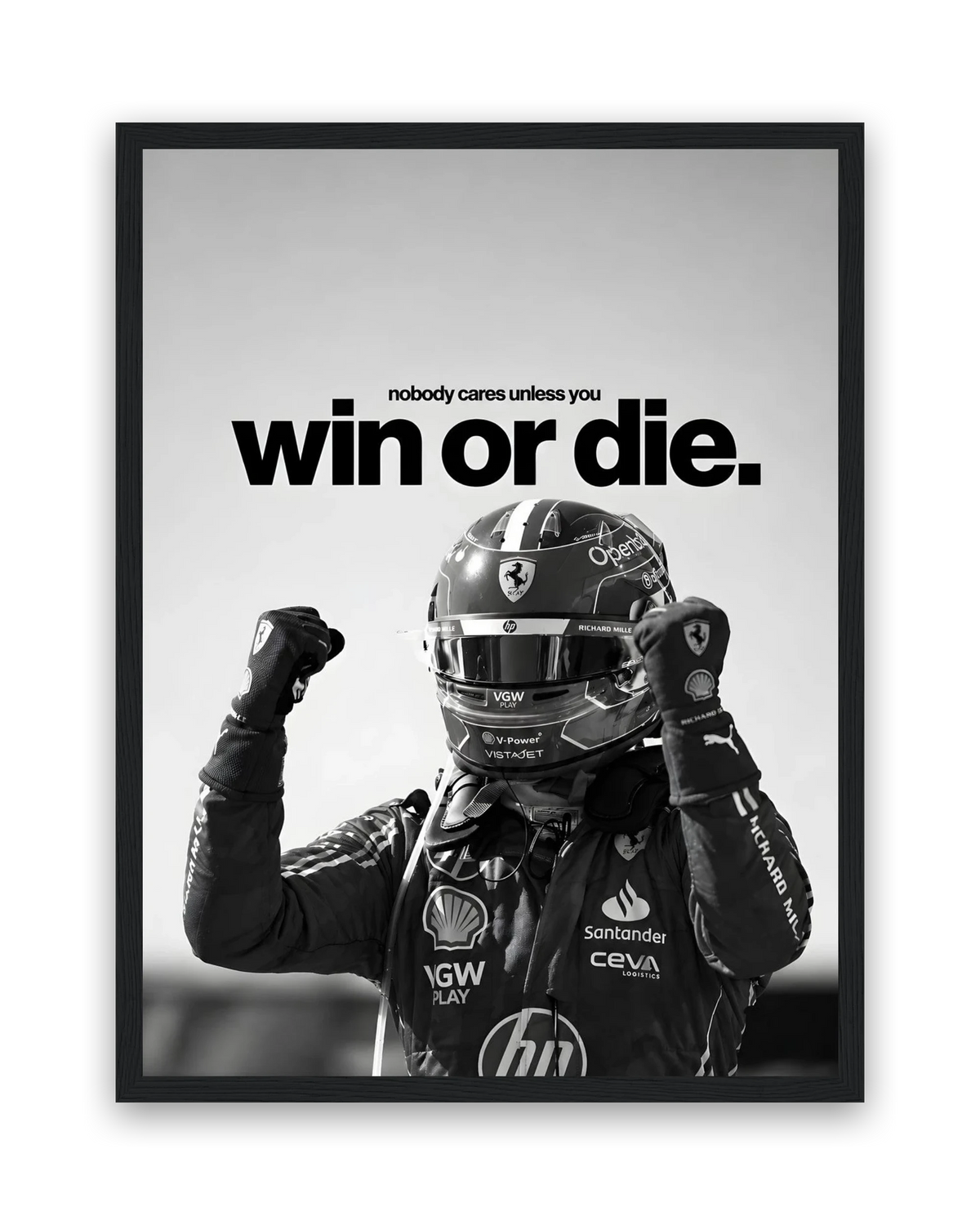 Win Or Die – 30×40 cm – Zwart