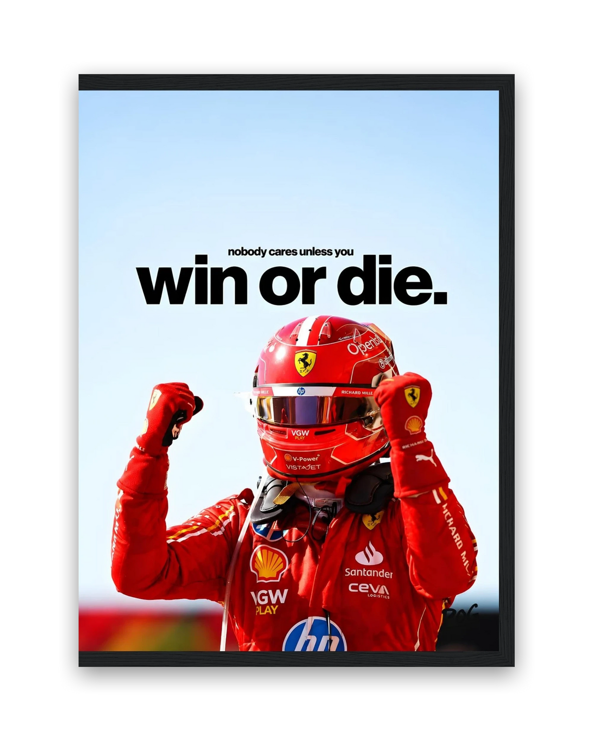 Win Or Die – 30×40 cm – Zwart