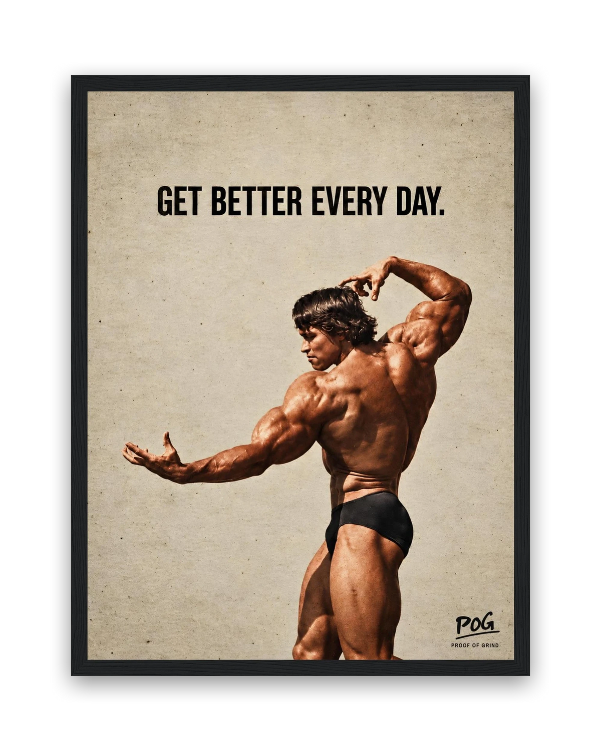 Get Better Every Day – 30×40 cm – Zwart