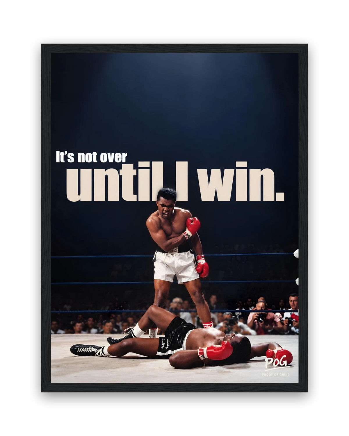 Until I Win – 30×40 cm – Zwart