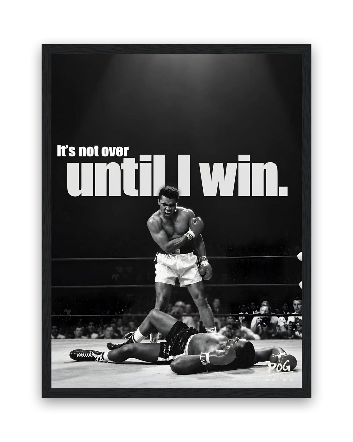 Until I Win – 30×40 cm – Zwart