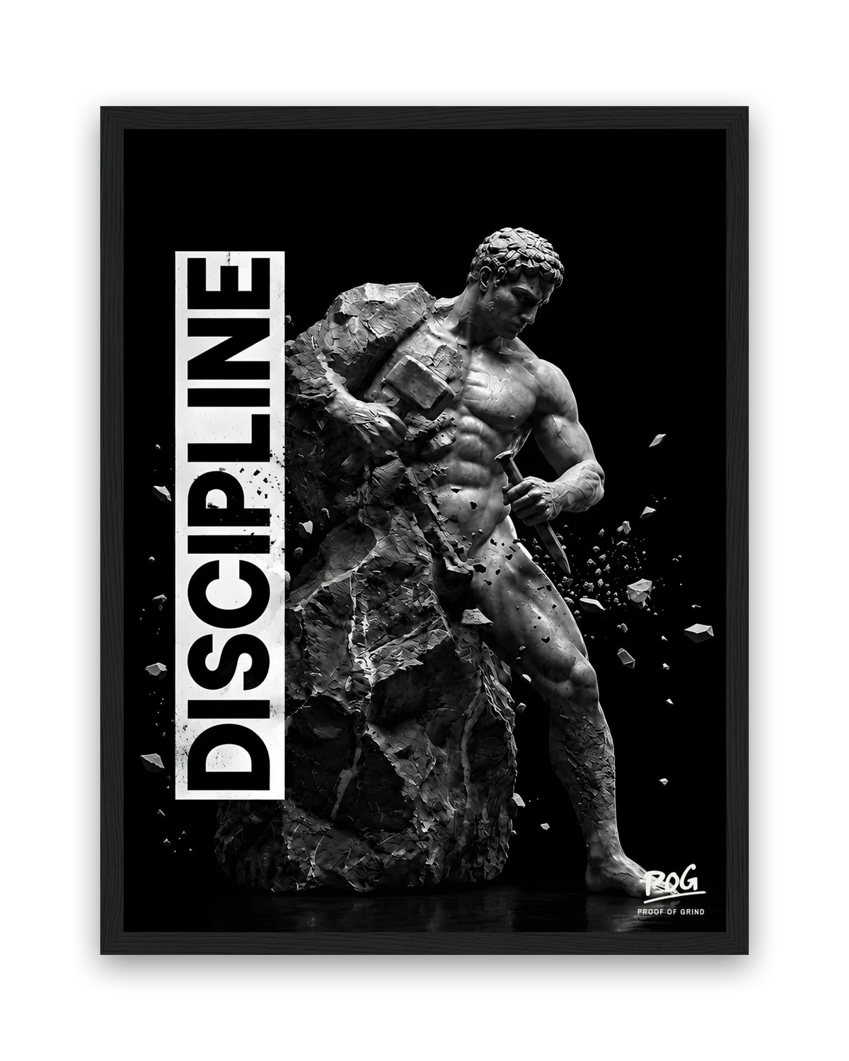 Discipline – 30×40 cm – Zwart