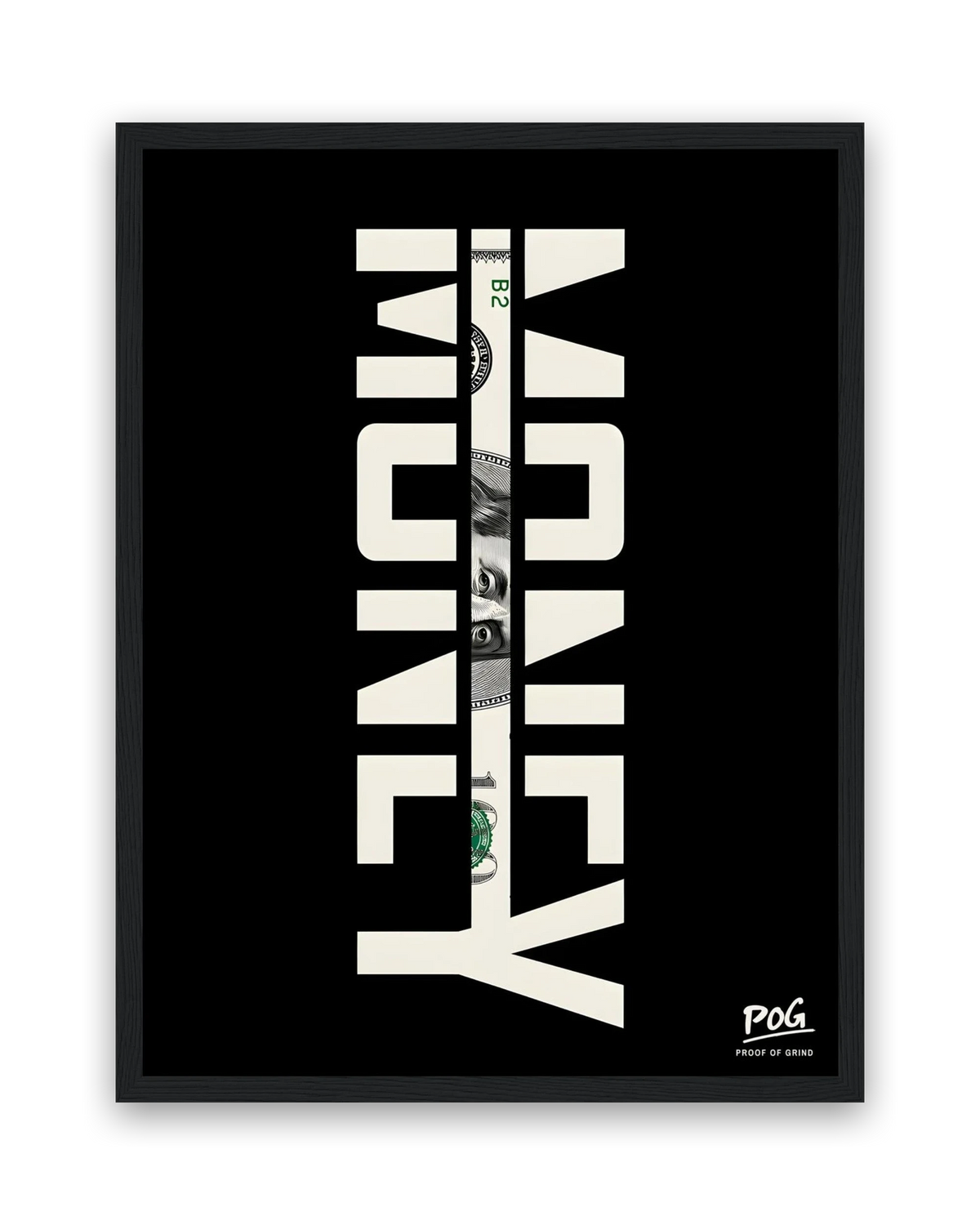 Money – 30×40 cm – Zwart