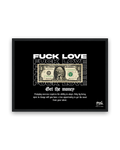 Fuck Love – 30×40 cm – Zwart