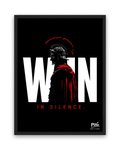Win In Silence – 30×40 cm – Zwart