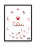 Who Cares – 30×40 cm – Zwart