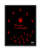 Who Cares – 30×40 cm – Zwart