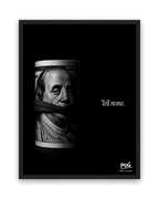 Tell None – 30×40 cm – Zwart
