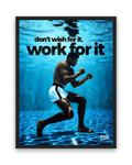 Work For It – 30×40 cm – Zwart