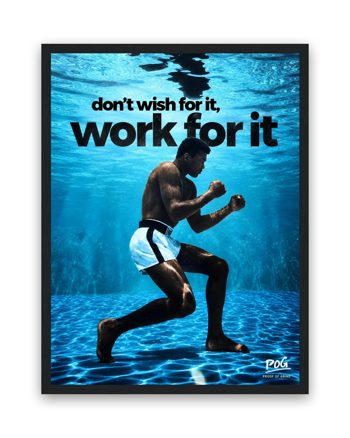 Work For It – 30×40 cm – Zwart