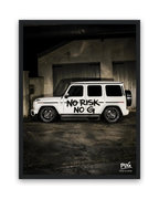 No Risk No G – 30×40 cm – Zwart