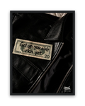 Get Up You Ain't Rich Yet – 30×40 cm – Zwart