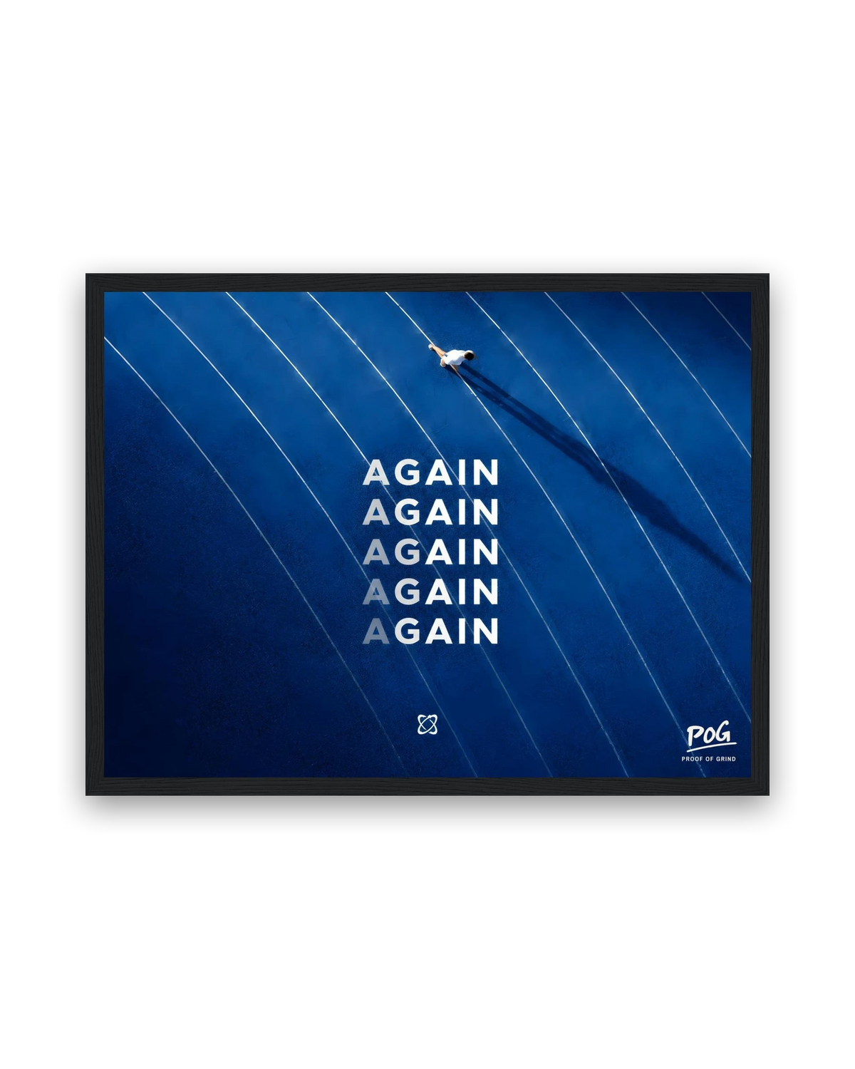 Again – 30×40 cm – Zwart