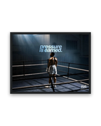 Pressure Is Earned – 30×40 cm – Zwart