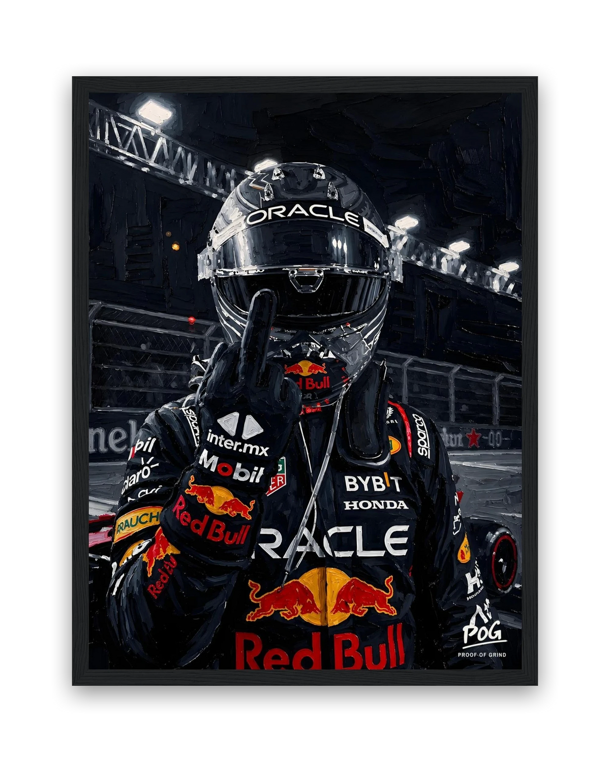 Voor de haters – 30×40 cm – Zwart