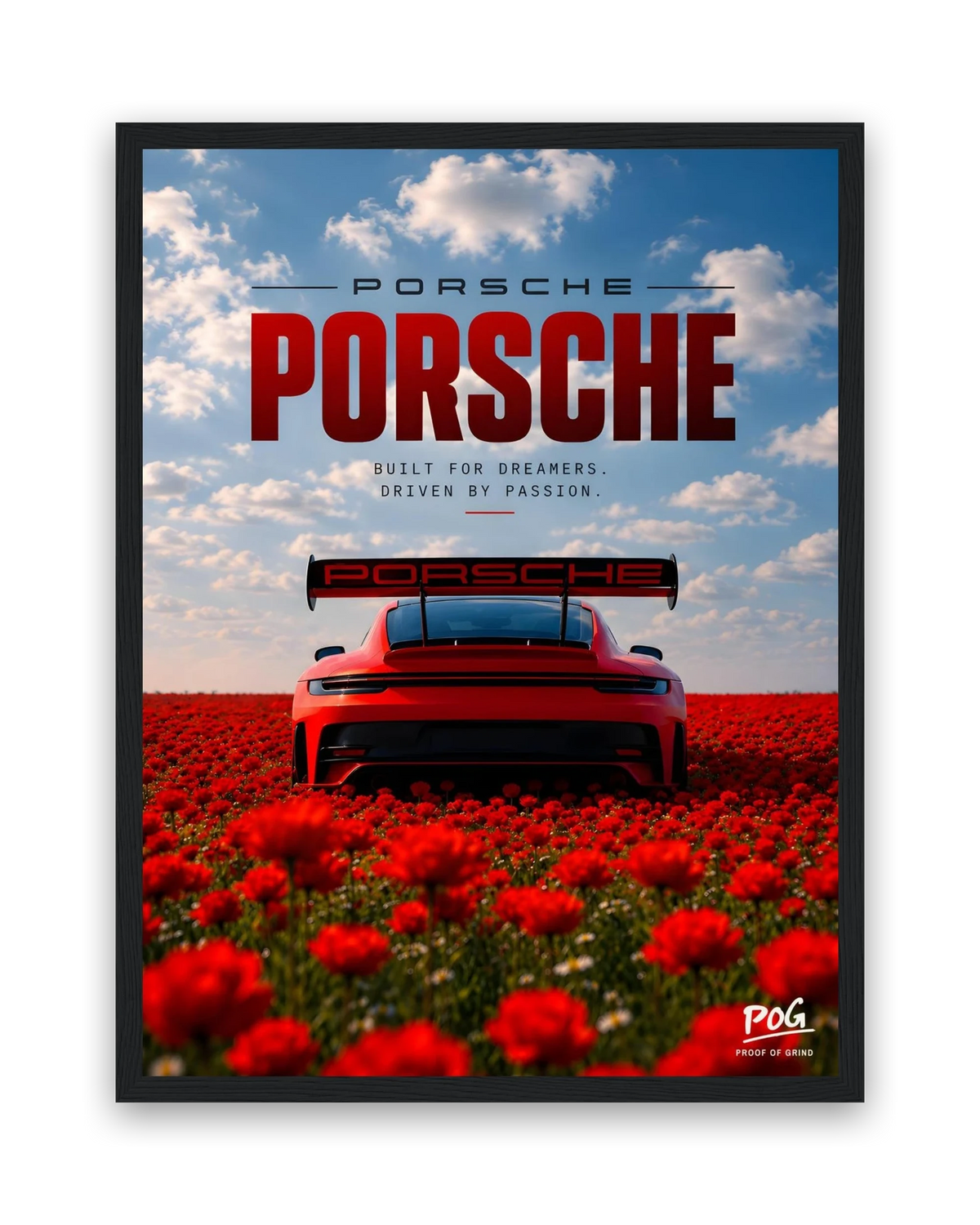Rode droom – 30×40 cm – Zwart