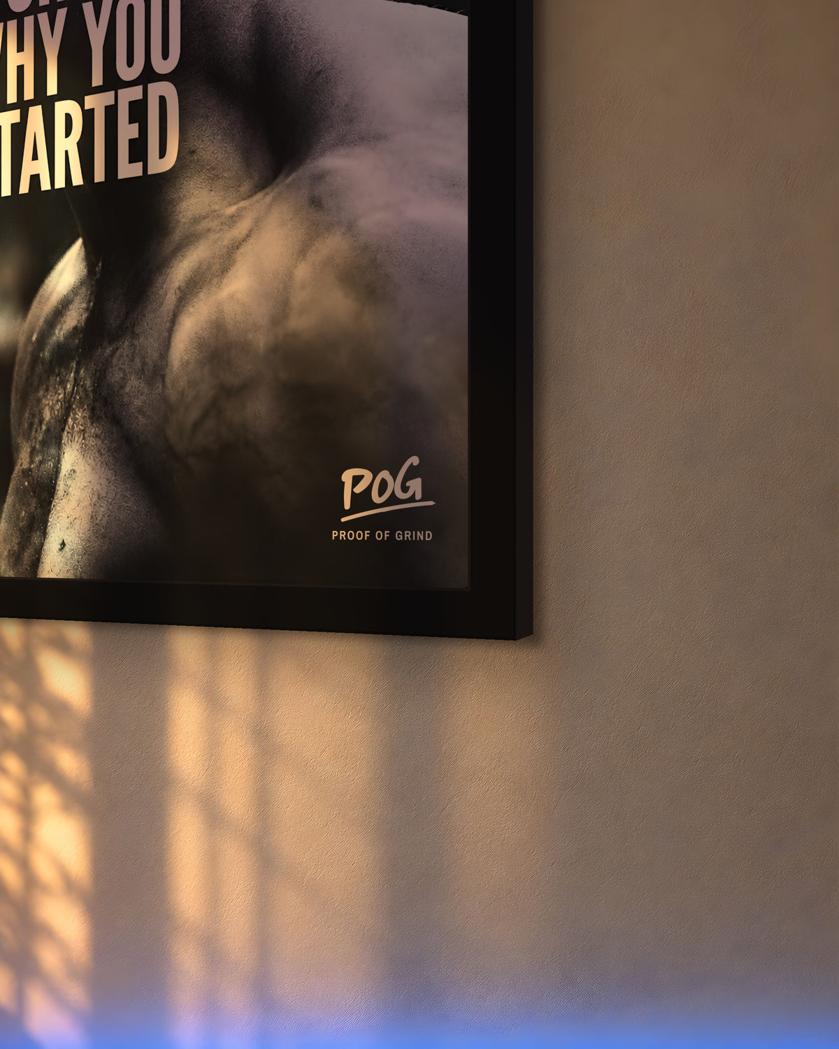 Never Forget Why You Started – Zwart – detail
