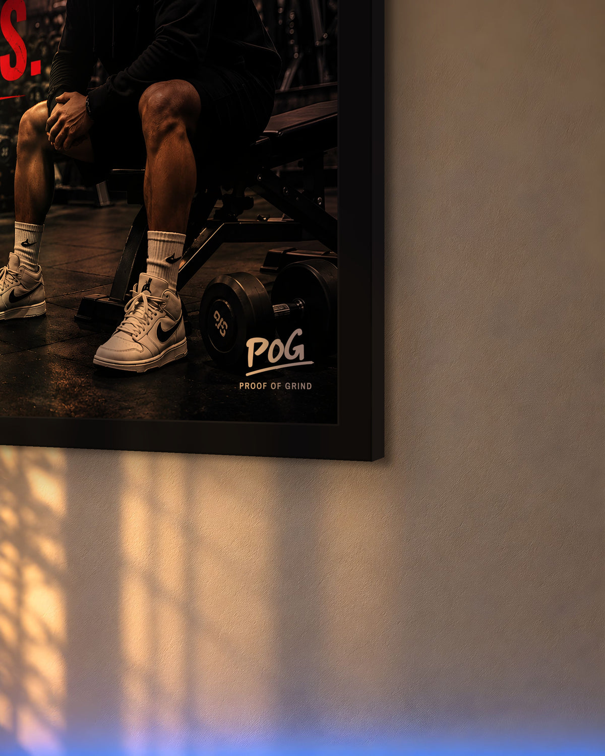 No Excuses Just Results – Zwart – detail