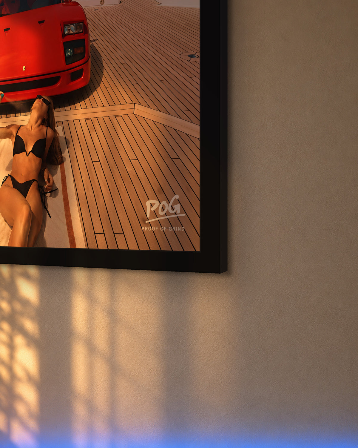 Rood op zee – Zwart – detail