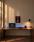 Steen papier schaar – 30×40 cm – Zwart – in de kamer