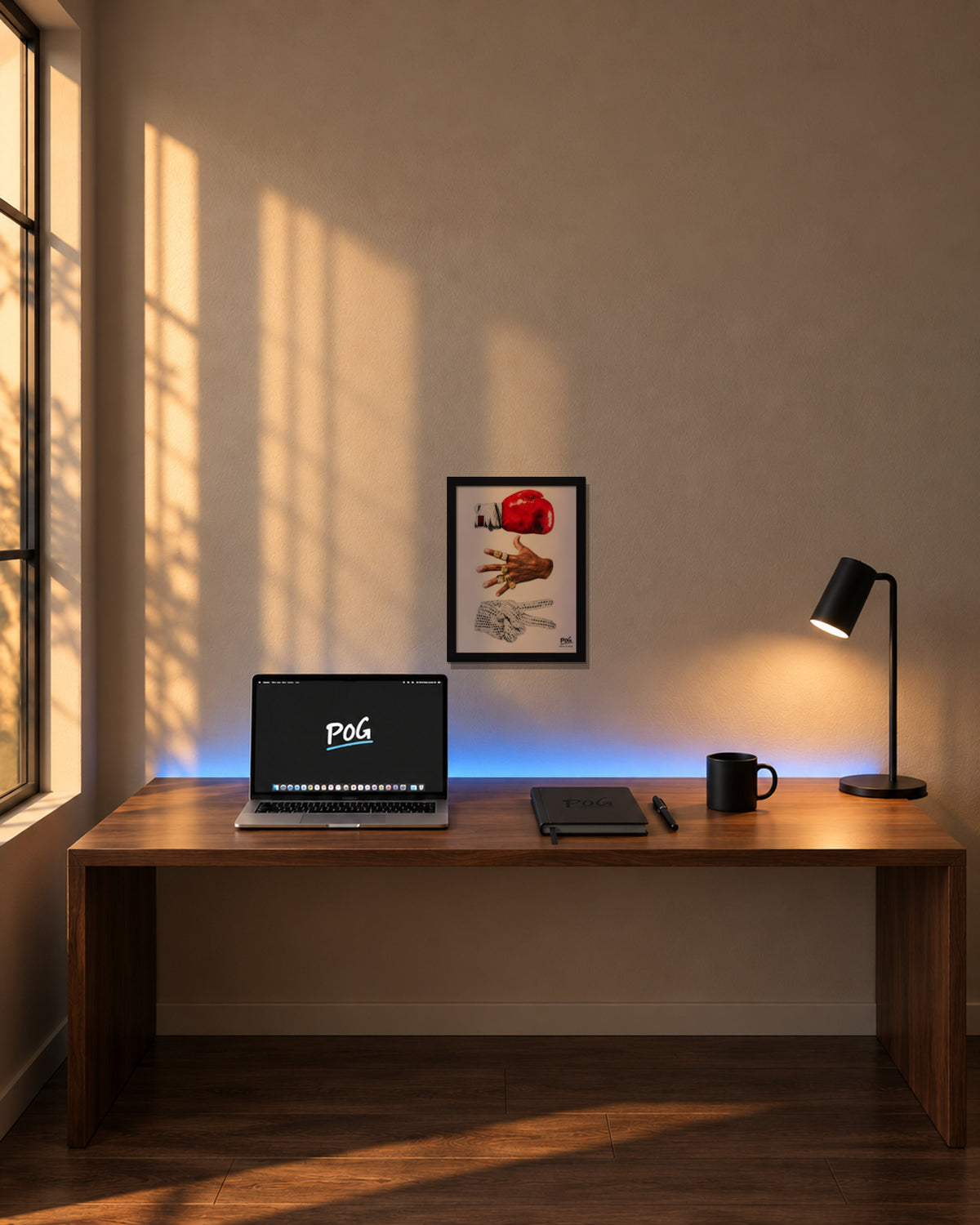 Steen papier schaar – 30×40 cm – Zwart – in de kamer