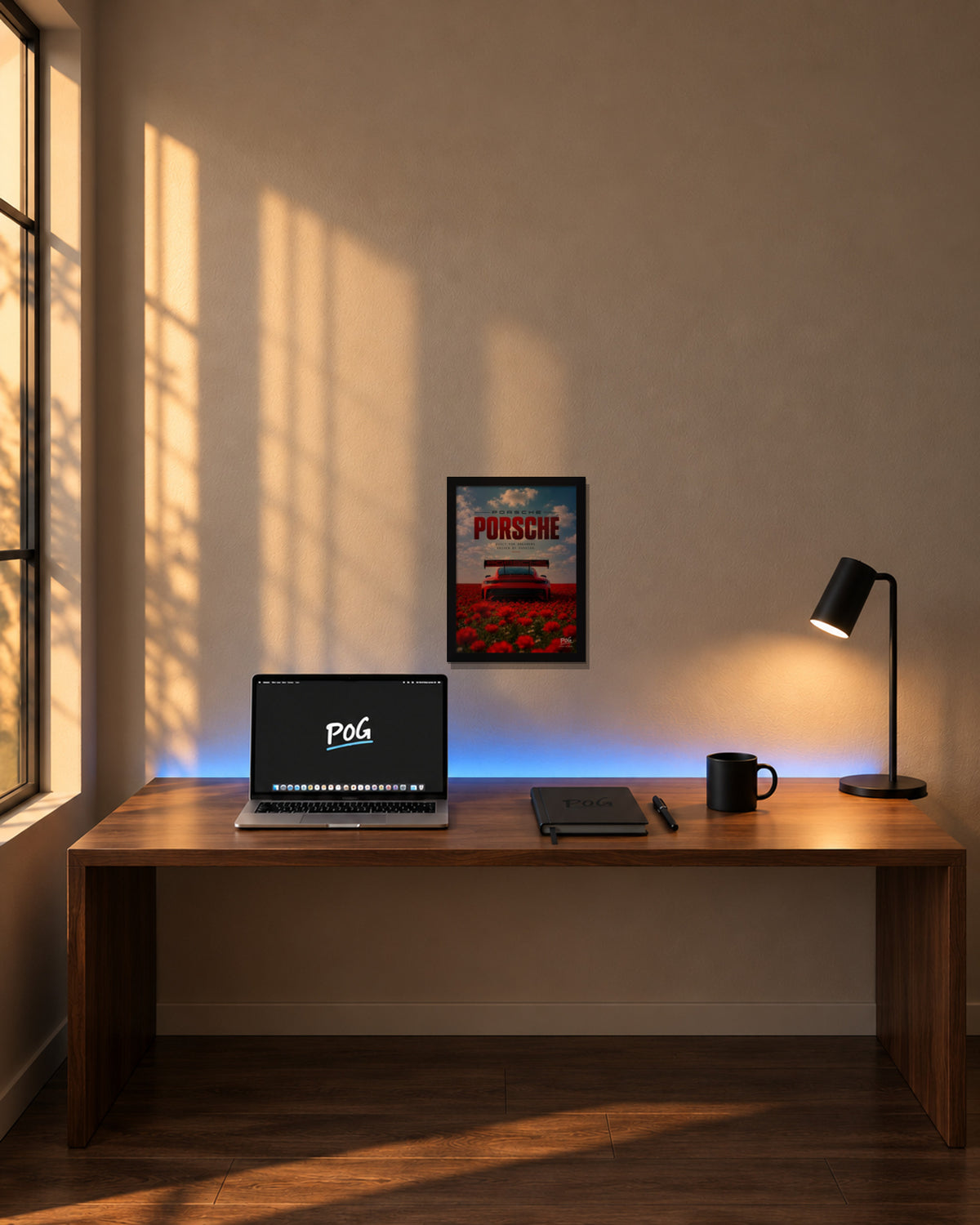 Rode droom – 30×40 cm – Zwart – in de kamer